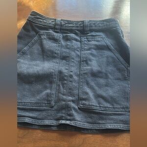 Wilfred Charcoal Denim Skirt